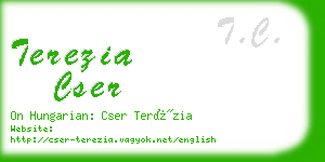 terezia cser business card